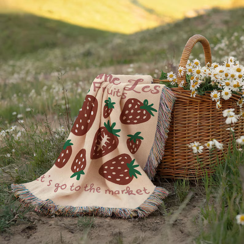 Strawberry Market Blanket